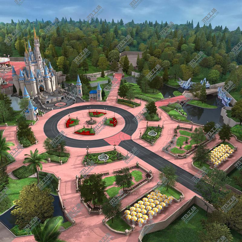 images/goods_img/202104094/Cinderella Castle and Grounds model/3.jpg